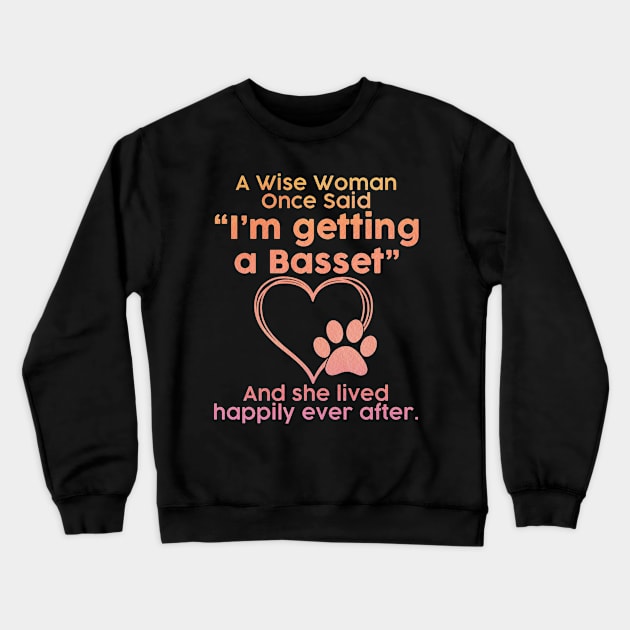 Basset dog mom pet lover gift . Perfect present for mother dad friend him or her Crewneck Sweatshirt by SerenityByAlex